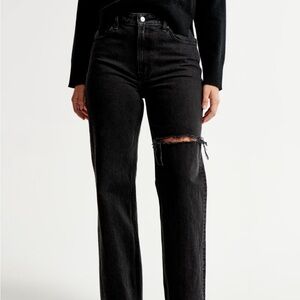 Abercrombie Curve Love 90s Black Jeans